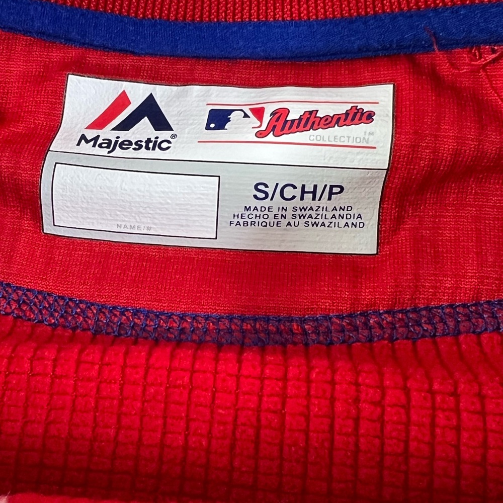 MLB Majestic Authentic Collection St Louis Cardinals Baseball Shirt Red Small - Picture 5 of 6